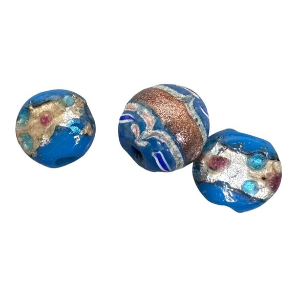 Lot of 10 Handcrafted Lampwork Glass Beads Mixed Color Artisan Jewelry Making - Picture 4 of 12